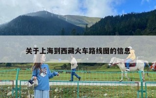 关于上海到西藏火车路线图的信息