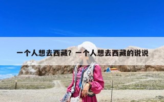 一个人想去西藏？一个人想去西藏的说说