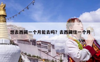 想去西藏一个月能去吗？去西藏住一个月