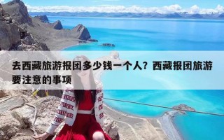 去西藏旅游报团多少钱一个人？西藏报团旅游要注意的事项